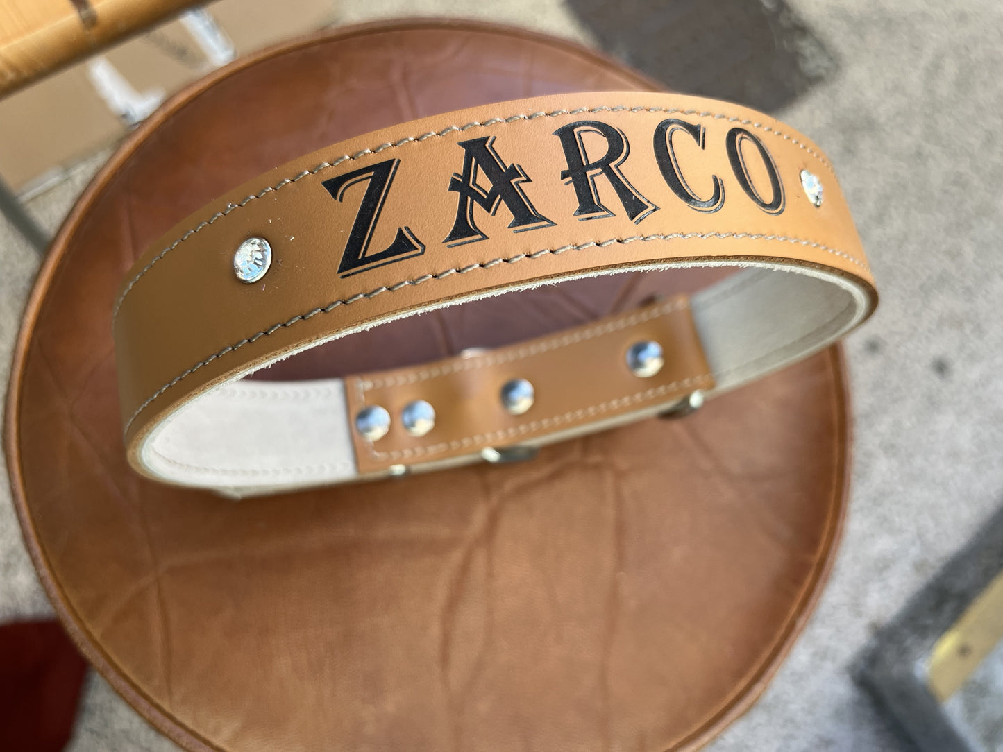 Collier O'PoilSafe camel pour Chien